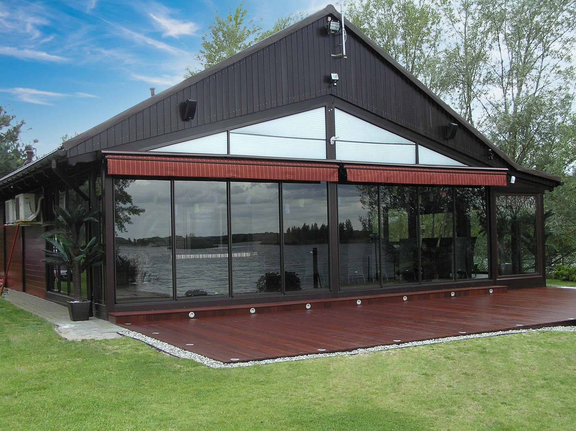 Fast parti i aluminium (60 mm), 1 glas